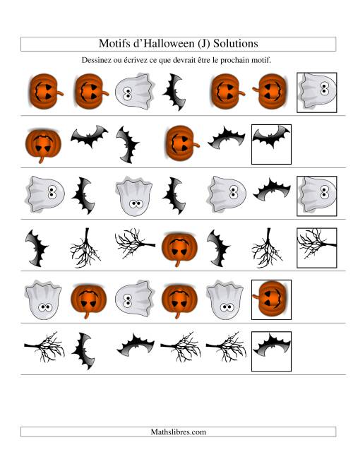Images de Motifs d'Halloween avec Deux Particularités (forme & rotation) (J) page 2