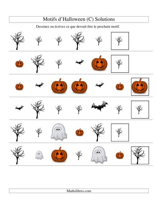 Images de Motifs d'Halloween avec Deux Particularités (forme & taille) (C) page 2
