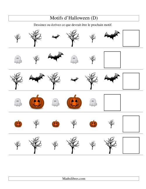 Images de Motifs d'Halloween avec Deux Particularités (forme & taille) (D)