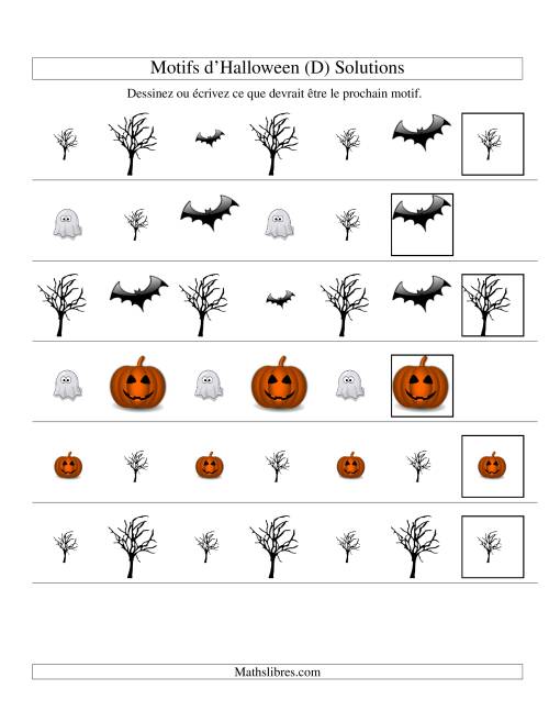 Images de Motifs d'Halloween avec Deux Particularités (forme & taille) (D) page 2