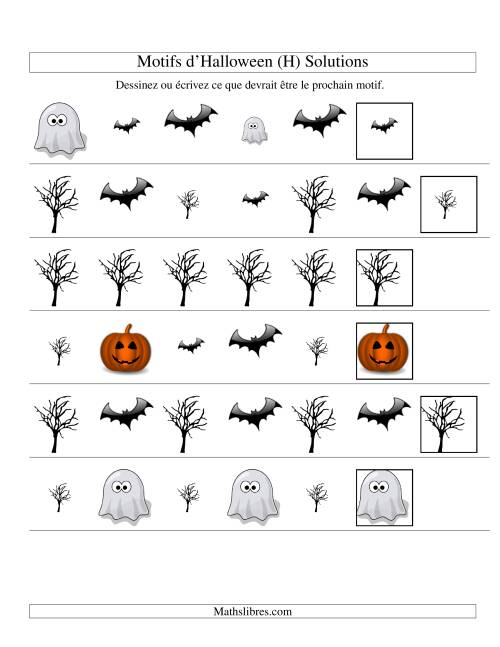 Images de Motifs d'Halloween avec Deux Particularités (forme & taille) (H) page 2