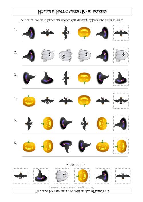 Images de Motifs d'Halloween Pas Très Effrayants avec Deux Particularités (Forme & Rotation) (B) page 2