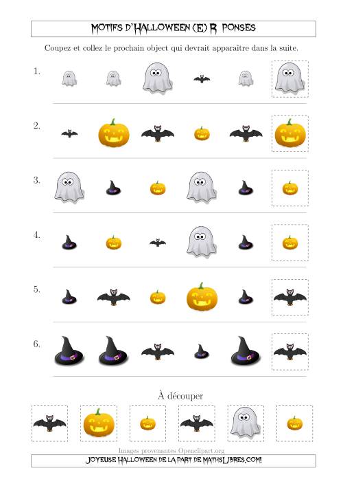 Images de Motifs d'Halloween Pas Très Effrayants avec Deux Particularités (Forme & Taille) (E) page 2