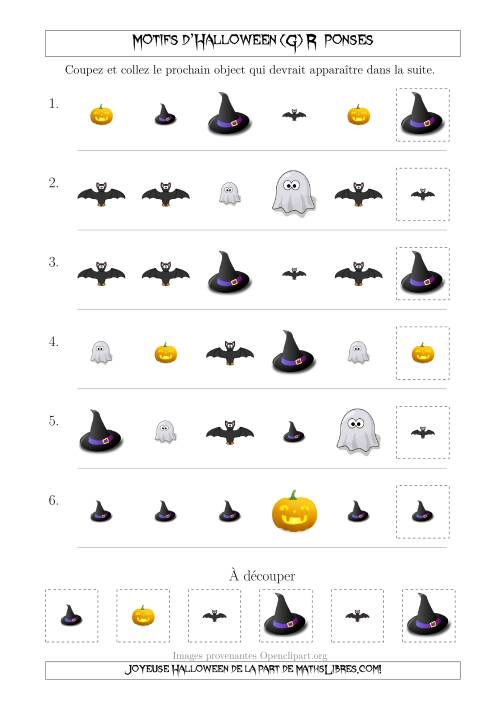 Images de Motifs d'Halloween Pas Très Effrayants avec Deux Particularités (Forme & Taille) (G) page 2