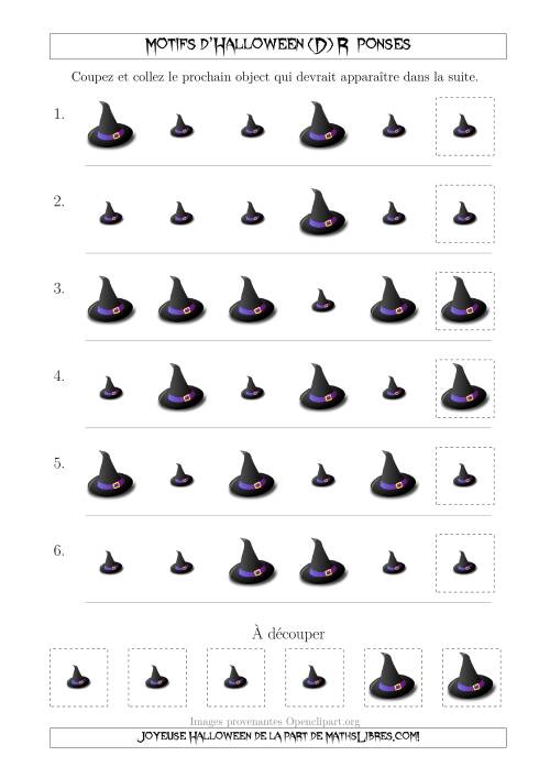 Images de Motifs d'Halloween Pas Très Effrayants avec une Seule Particularité (Taille) (D) page 2