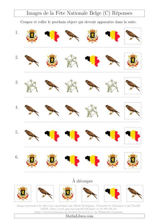 Images de la Fête Nationale Belge avec Une Seule Particularité (Forme) (C) page 2
