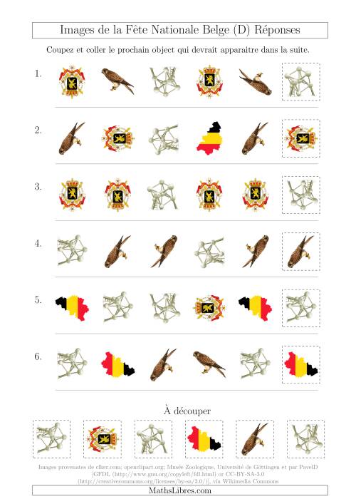 Images de la Fête Nationale Belge avec Deux Particularités (Forme & Rotation) (D) page 2