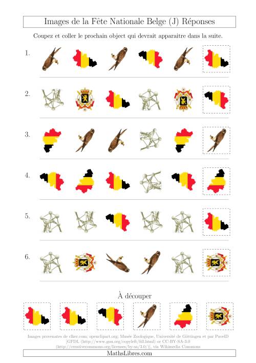 Images de la Fête Nationale Belge avec Deux Particularités (Forme & Rotation) (J) page 2