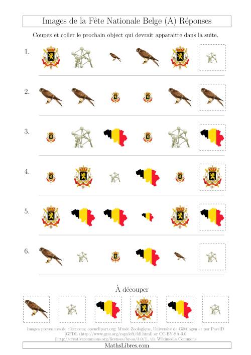 Images de la Fête Nationale Belge avec Deux Particularités (Forme & Taille) (A) page 2