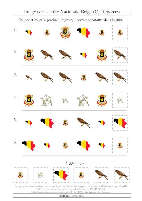 Images de la Fête Nationale Belge avec Deux Particularités (Forme & Taille) (C) page 2