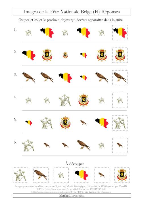 Images de la Fête Nationale Belge avec Deux Particularités (Forme & Taille) (H) page 2