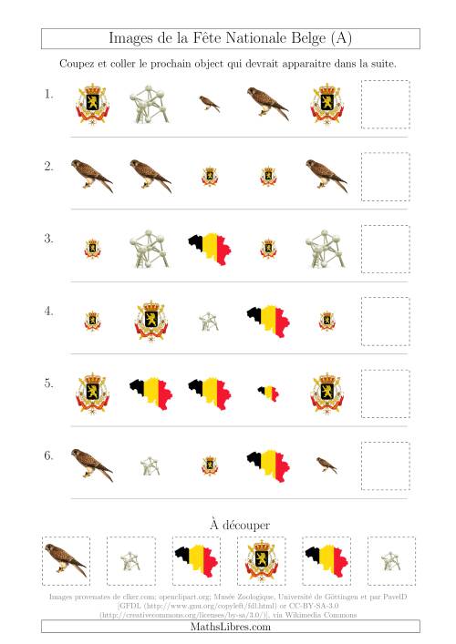 Images de la Fête Nationale Belge avec Deux Particularités (Forme & Taille) (Tout)
