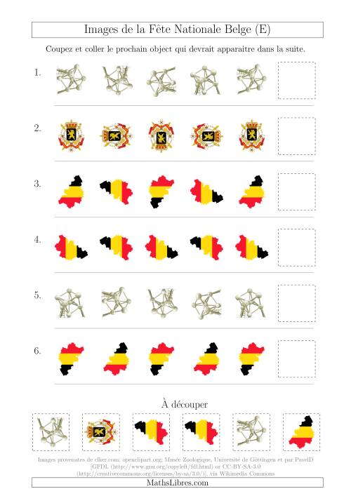 Images de la Fête Nationale Belge avec Une Seule Particularité (Rotation) (E)