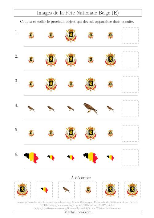 Images de la Fête Nationale Belge avec Une Seule Particularité (Taille) (E)