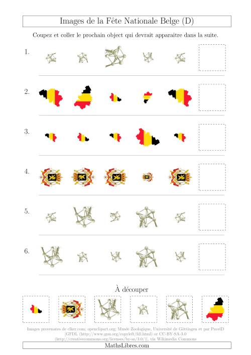 Images de la Fête Nationale Belge avec Deux Particularités (Taille & Rotation) (D)