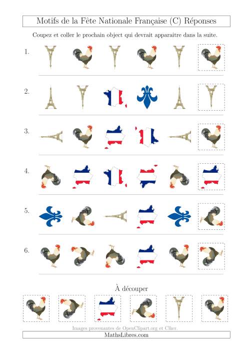 Images de la Fête Nationale Française avec Deux Particularités (Forme & Rotation) (C) page 2