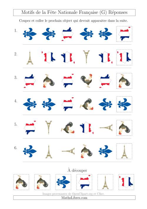 Images de la Fête Nationale Française avec Deux Particularités (Forme & Rotation) (G) page 2