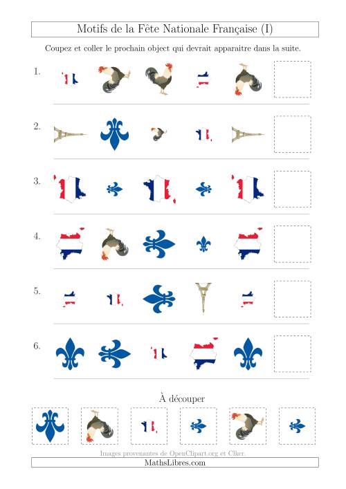 Images de la Fête Nationale Française avec Trois Particularités (Forme, Taille & Rotation) (I)