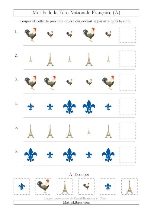 Images de la Fête Nationale Française avec Une Seule Particularité (Taille) (A)