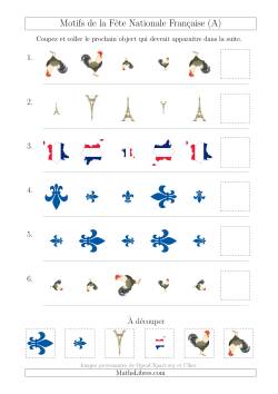 Images de la Fête Nationale Française avec Deux Particularités (Taille & Rotation)