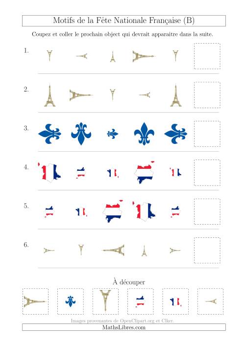 Images de la Fête Nationale Française avec Deux Particularités (Taille & Rotation) (B)