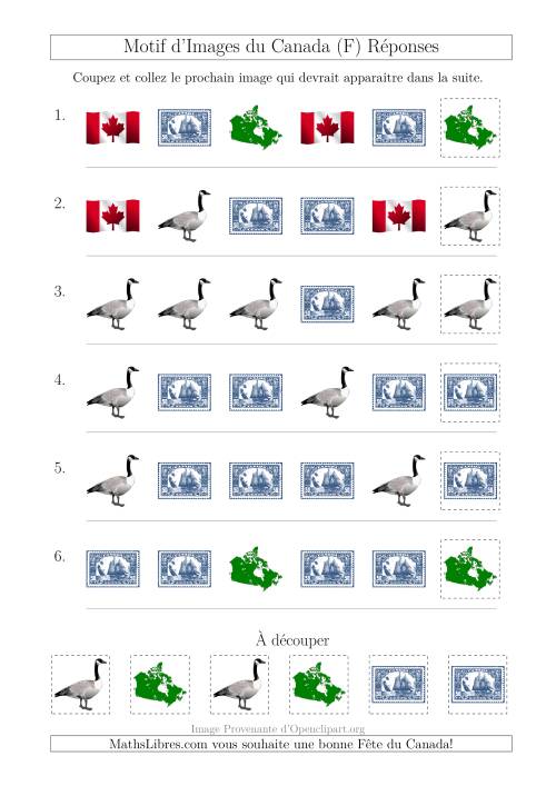 Motif d'Images du Canada avec Comme Attribut la Forme (F) page 2