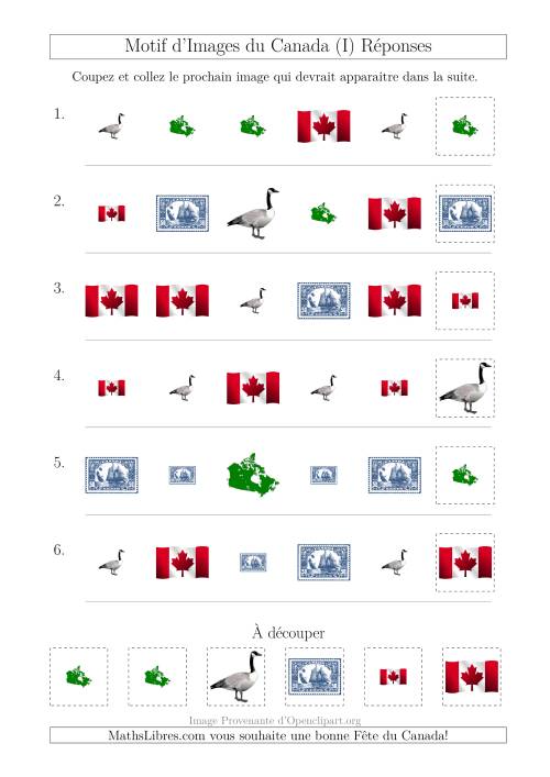 Motif d'Images du Canada avec Comme Attributs Forme et Taille (I) page 2