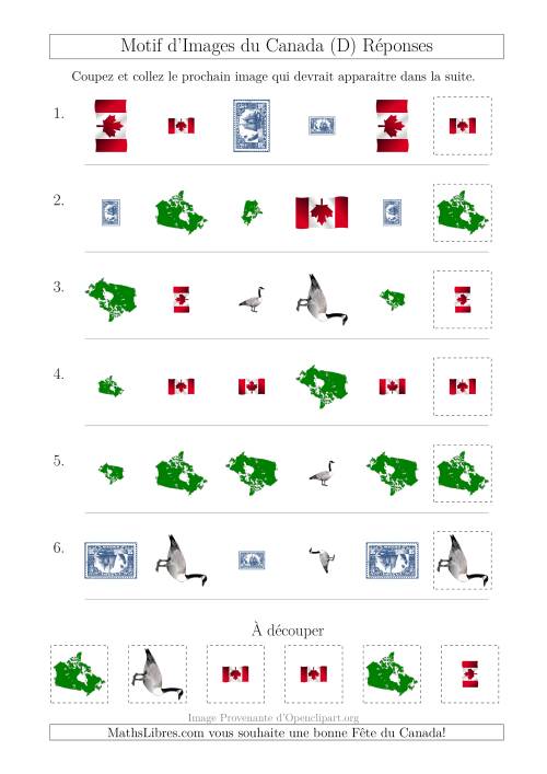 Motif d'Images du Canada avec Comme Attributs Forme, Taille et Rotation (D) page 2