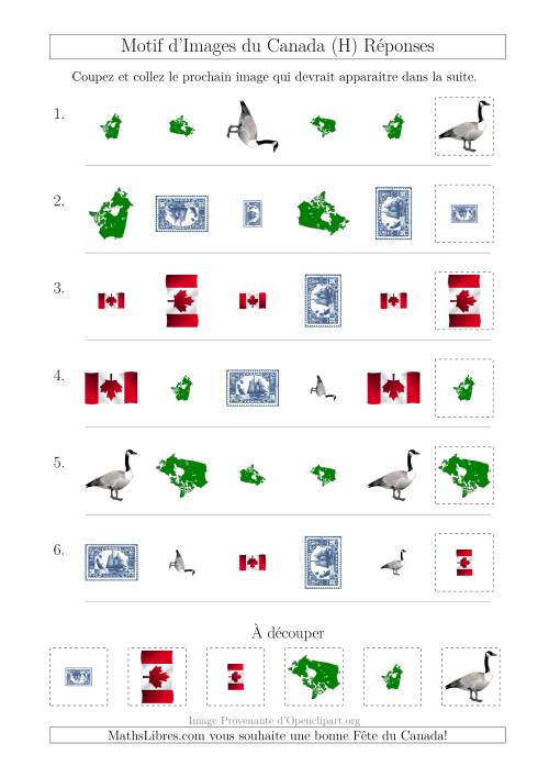 Motif d'Images du Canada avec Comme Attributs Forme, Taille et Rotation (H) page 2