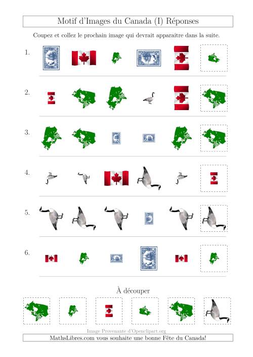 Motif d'Images du Canada avec Comme Attributs Forme, Taille et Rotation (I) page 2