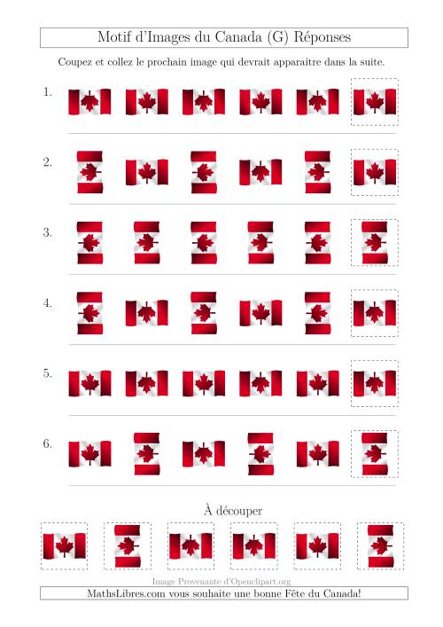 Motif d'Images du Canada avec Comme Attribut la Rotation (G) page 2