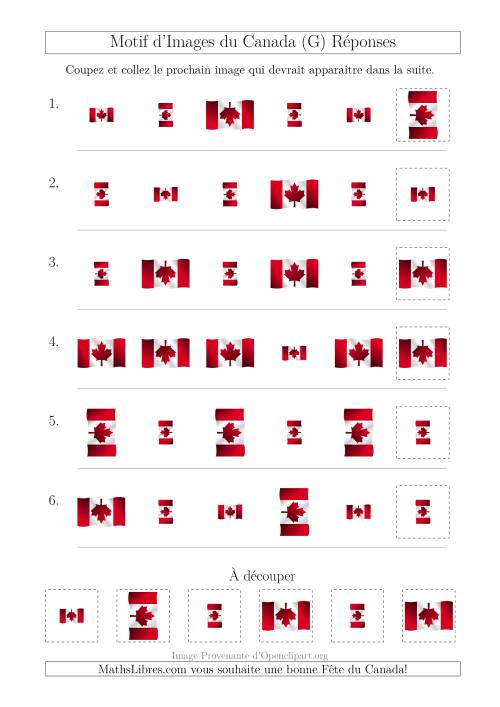 Motif d'Images du Canada avec Comme Attributs Taille et Rotation (G) page 2