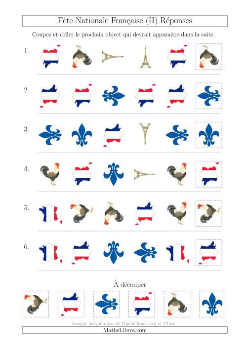 Images de la Fête Nationale Française avec Deux Particularités (Forme & Rotation) (H) page 2