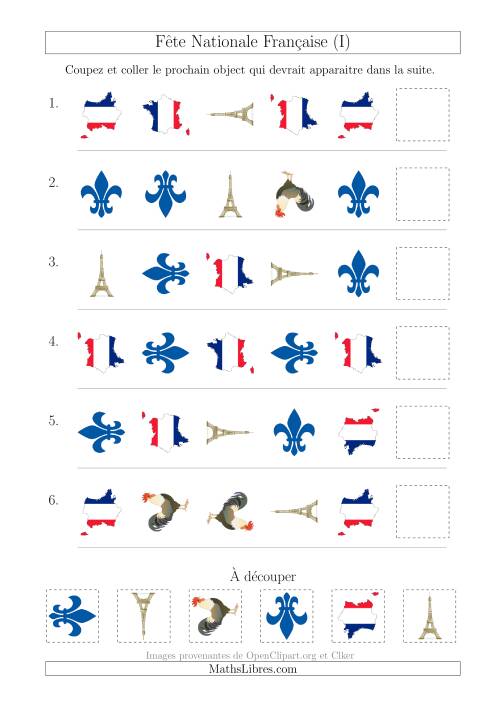 Images de la Fête Nationale Française avec Deux Particularités (Forme & Rotation) (I)