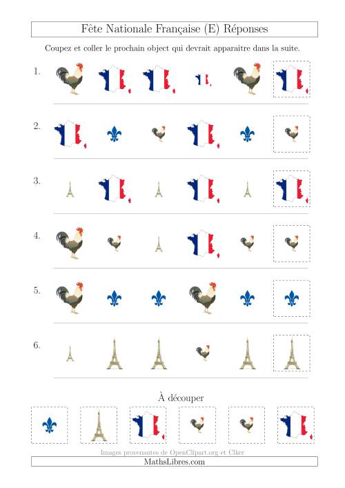 Images de la Fête Nationale Française avec Deux Particularités (Forme & Taille) (E) page 2
