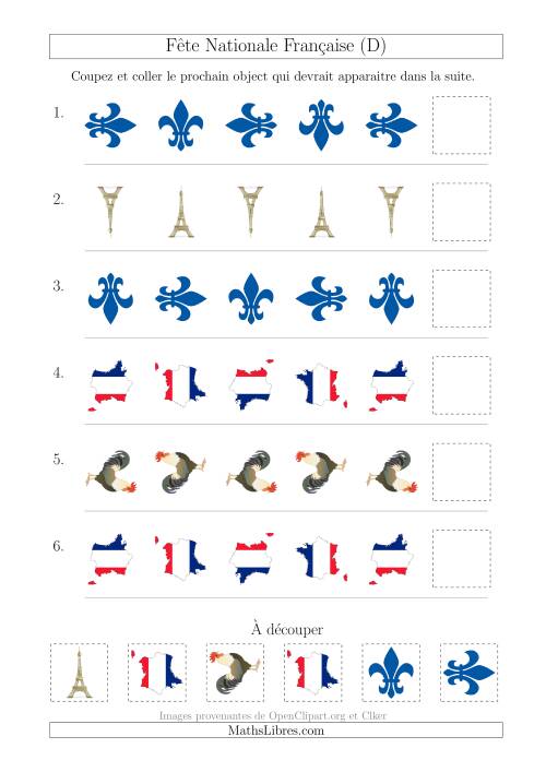 Images de la Fête Nationale Française avec Une Seule Particularité (Rotation) (D)