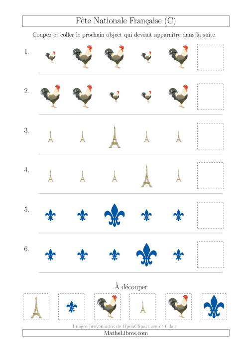 Images de la Fête Nationale Française avec Une Seule Particularité (Taille) (C)