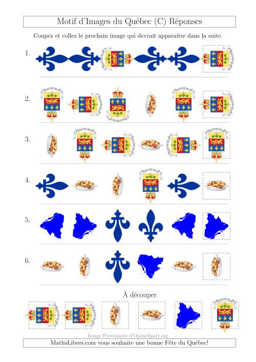 Motif d'Images du Québec avec Comme Attribut Forme et Rotation (C) page 2