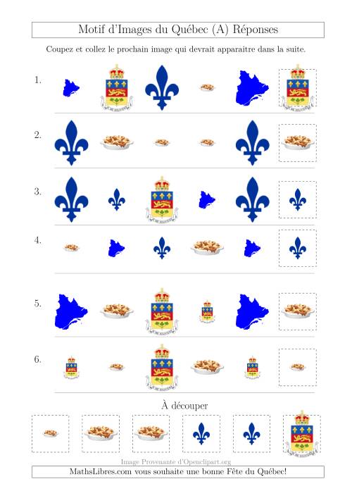 Motif d'Images du Québec avec Comme Attribut Forme et Taille (A) page 2