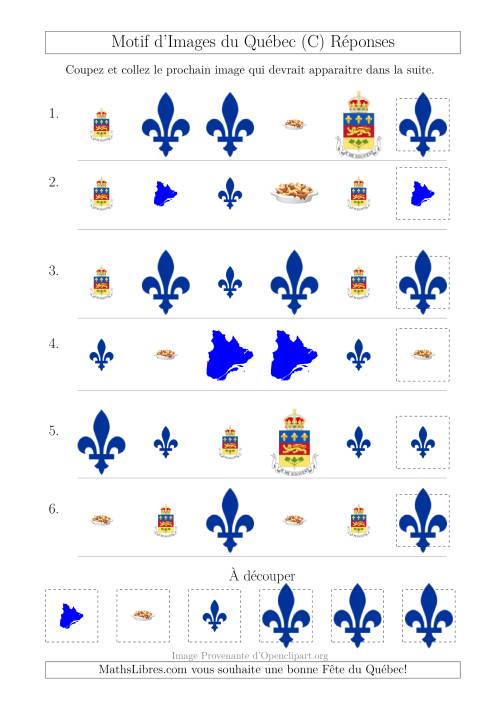 Motif d'Images du Québec avec Comme Attribut Forme et Taille (C) page 2