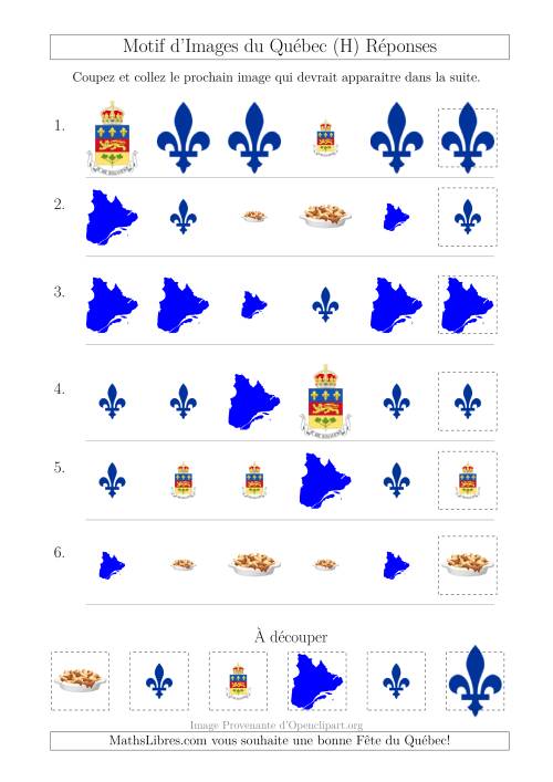 Motif d'Images du Québec avec Comme Attribut Forme et Taille (H) page 2