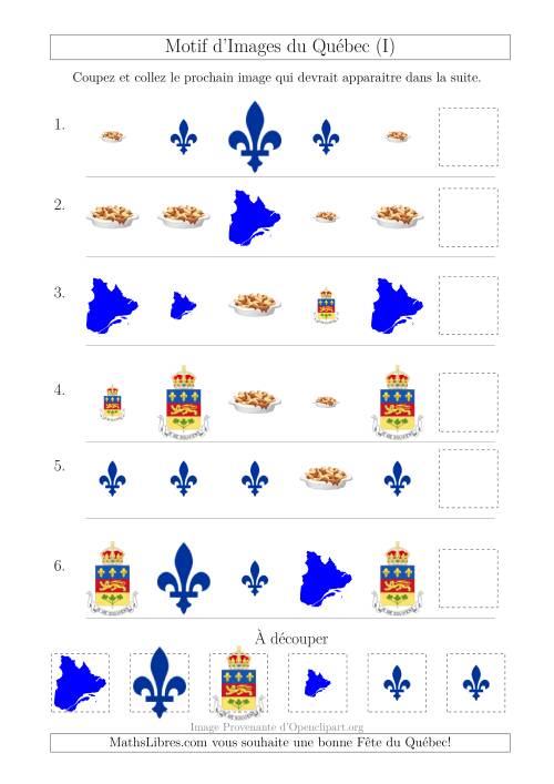 Motif d'Images du Québec avec Comme Attribut Forme et Taille (I)