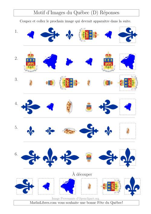 Motif d'Images du Québec avec Comme Attribut Forme, Taille et Rotation (D) page 2