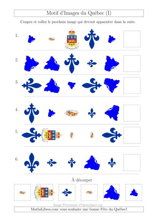 Motif d'Images du Québec avec Comme Attribut Forme, Taille et Rotation (I)