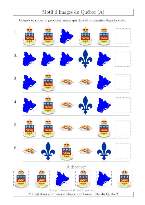Motif d'Images du Québec avec Comme Attribut la Forme (Tout)
