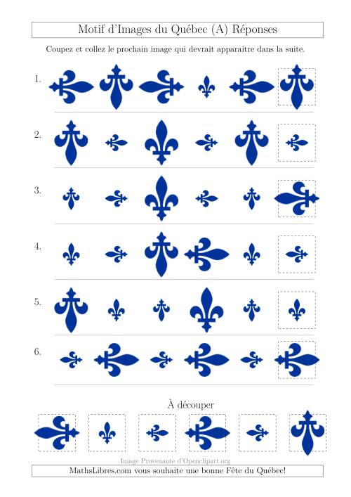 Motif d'Images du Québec avec Comme Attribut Taille et Rotation (A) page 2