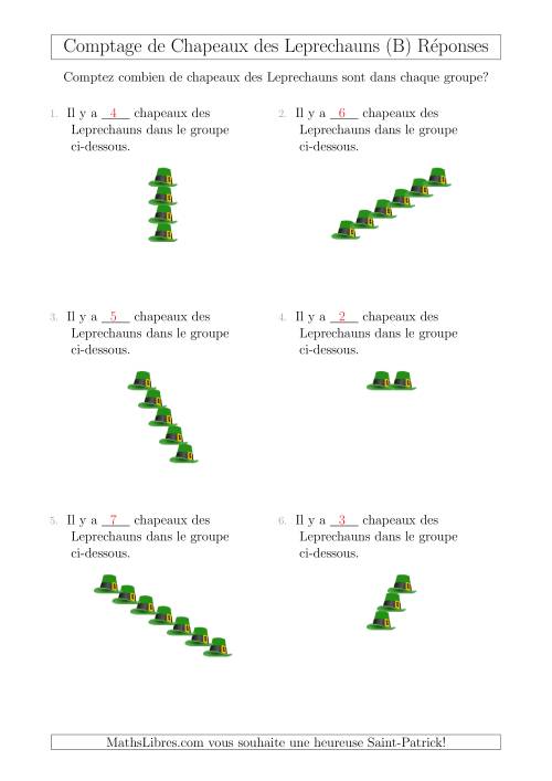 Comptage de Chapeaux des Leprechauns Arrangés en Forme Linéaire (B) page 2