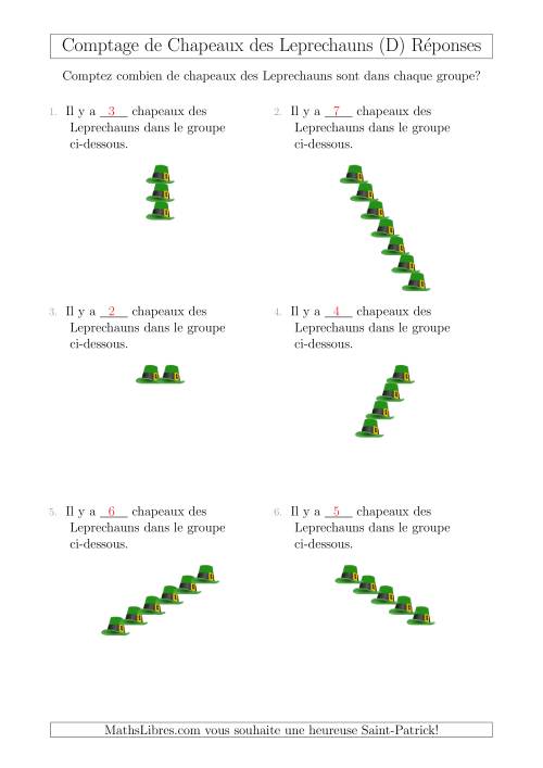 Comptage de Chapeaux des Leprechauns Arrangés en Forme Linéaire (D) page 2