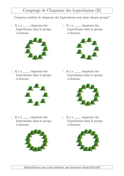 Comptage de Chapeaux des Leprechauns Arrangés en Forme Circulaire (B)