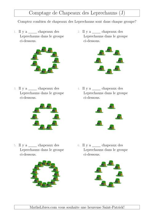 Comptage de Chapeaux des Leprechauns Arrangés en Forme Circulaire (J)
